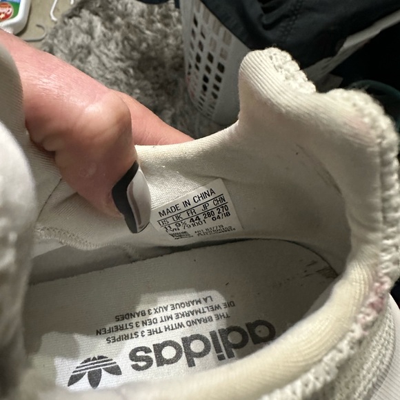 Adidas Mens Swift Run X Triple White Running Shoes Sneakers Size 11 great condit - Picture 10 of 11